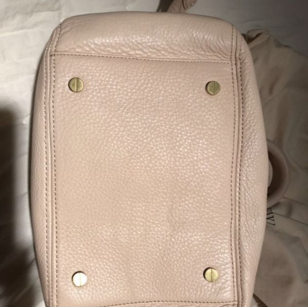 J crew Genuine leather double zipper tote